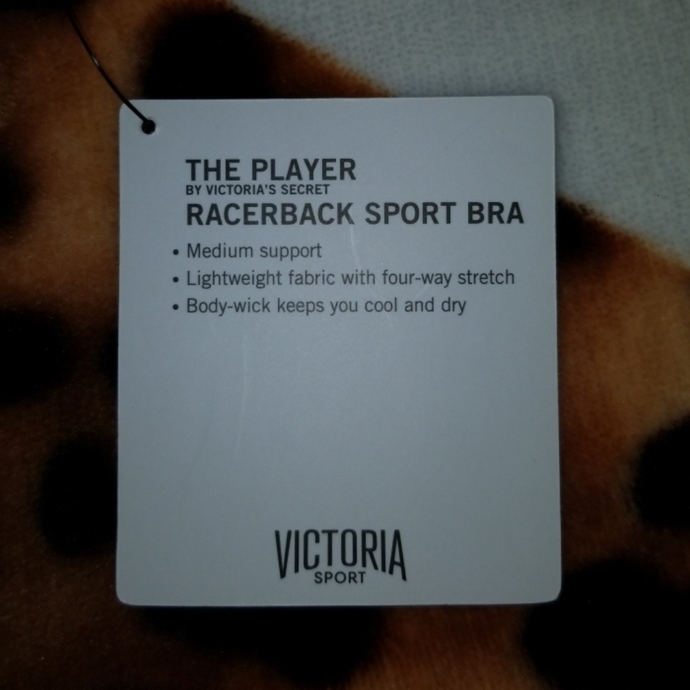 NWT VS SPORT "The Player" Racerback Sports Bra- L - Picture 4 of 4